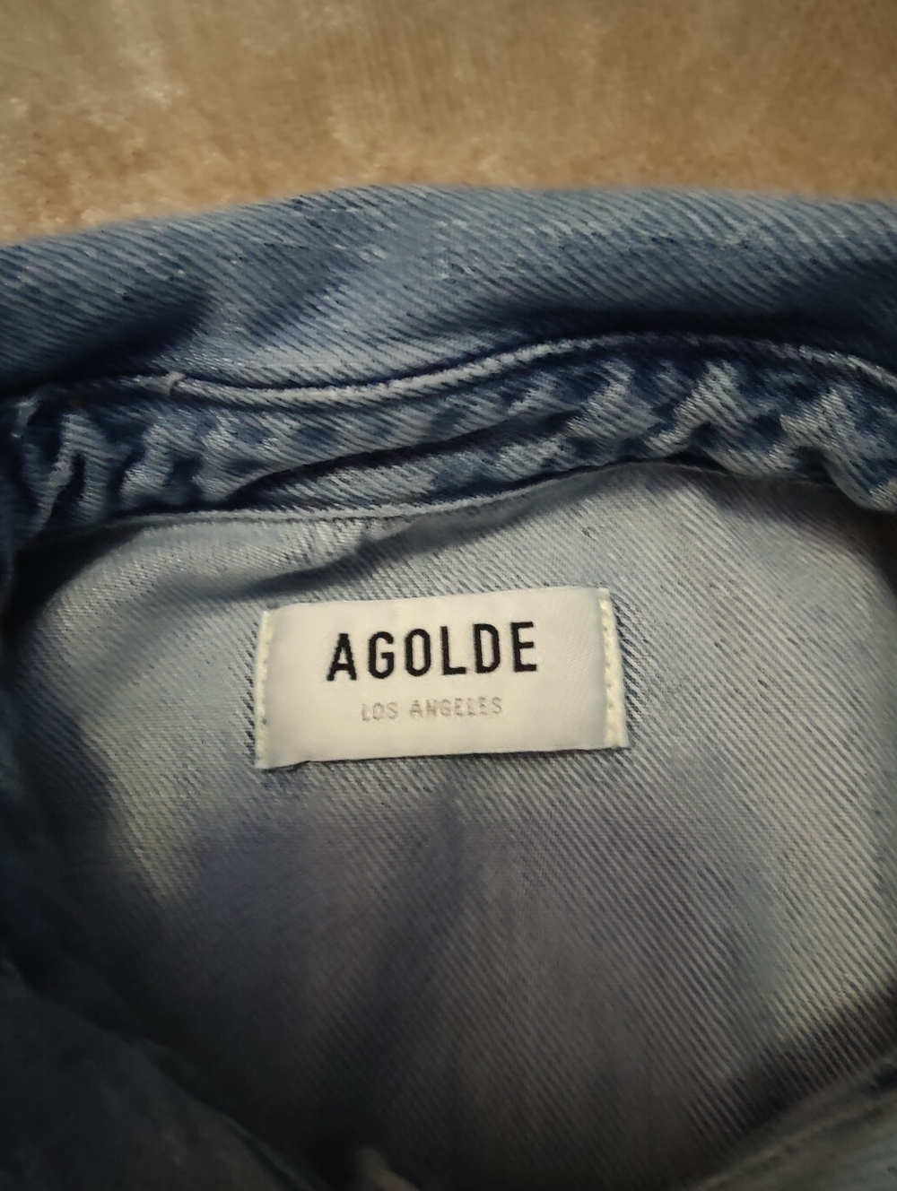 AGOLDE Rona Box Cropped Denim Shirt, size XS - Picture 6 of 16